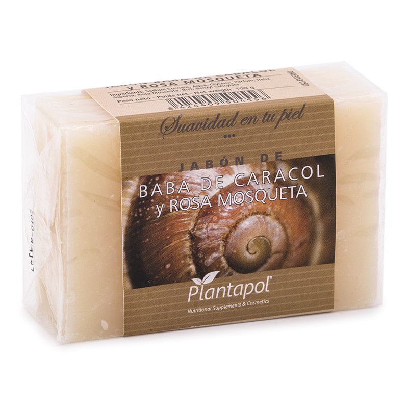 BABA CARACOL ROSA  MOSQUETA JABON 100 GR PLANTAPOL
