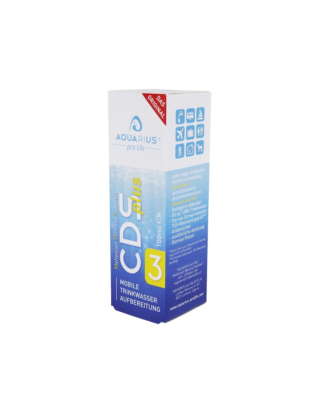 CDS PLUS 100 ML AQUARIUS TRATAMIENTO AGUA