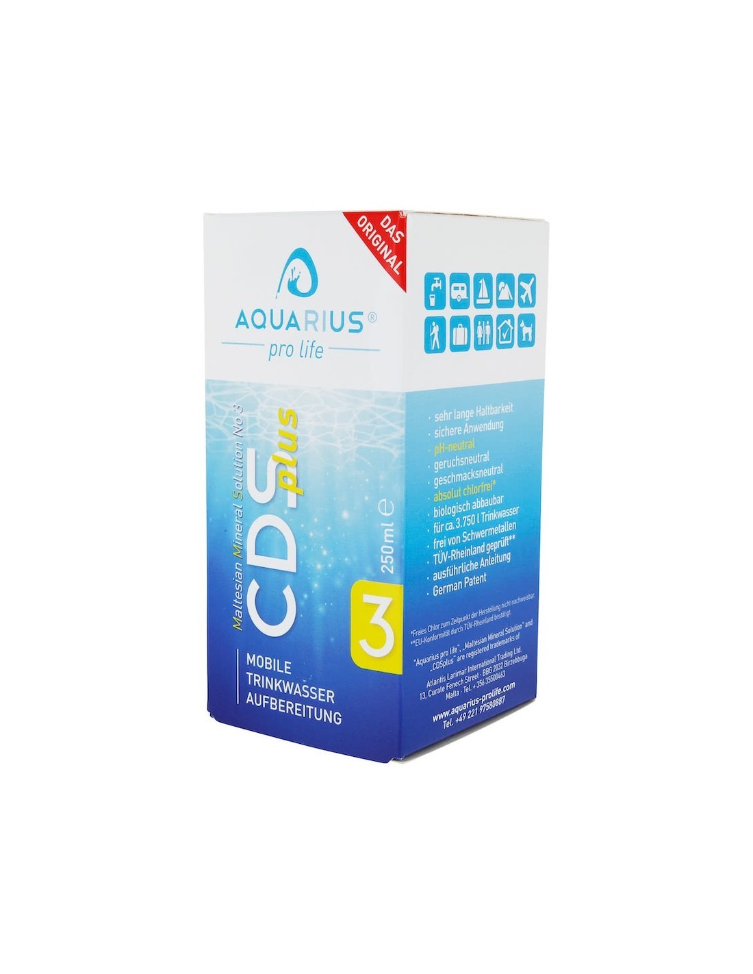 CDS PLUS 250 ML AQUARIUS TRATAMIENTO AGUAS