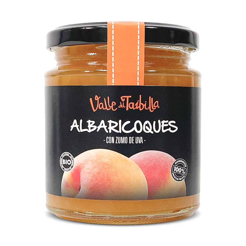 COMPOTA BIO DE ALBARICOQUE 250 GR  C/UVA VALLE DE