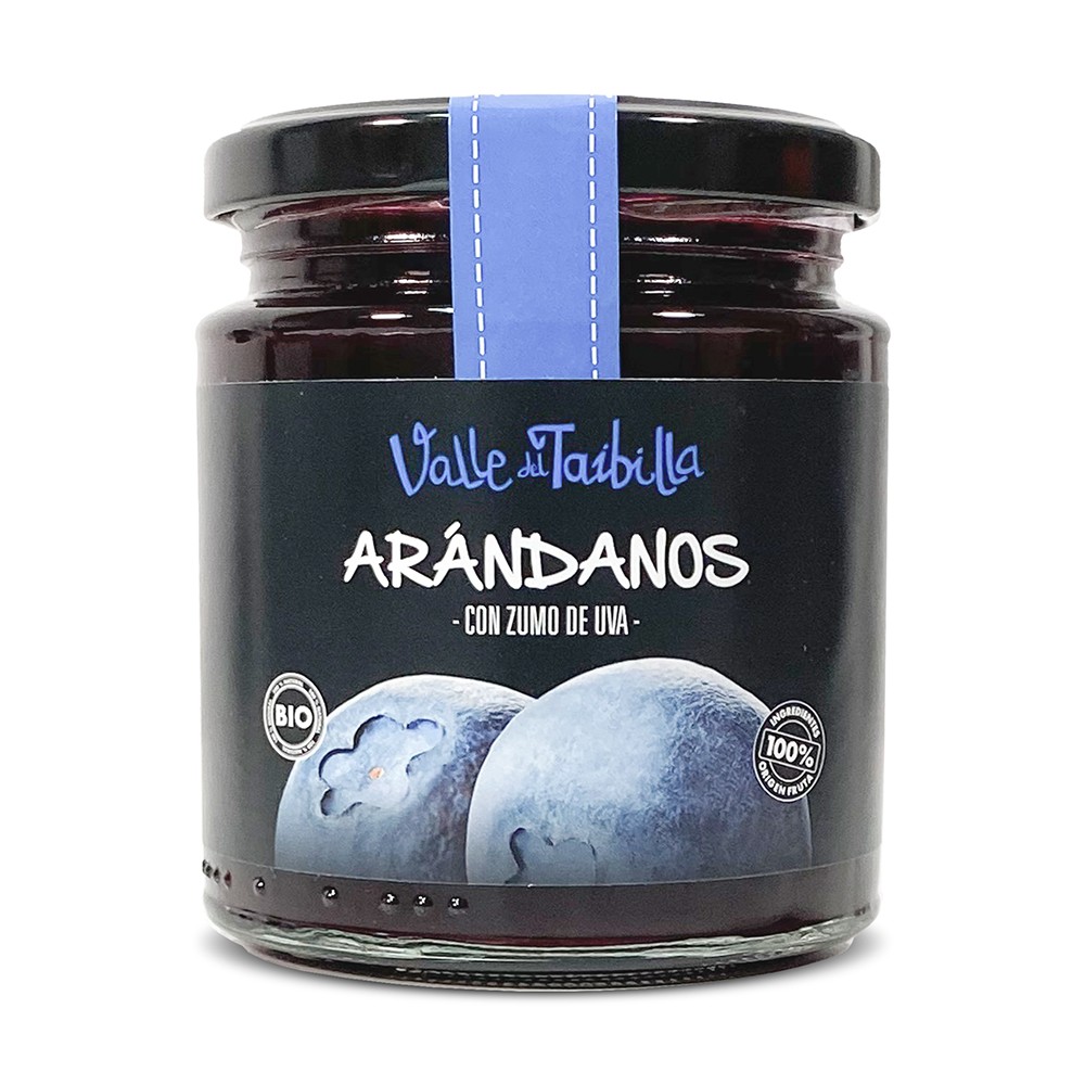 COMPOTA BIO DE ARANDANO 250 GR C/UVA VALLE DE