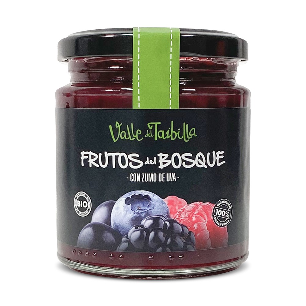 COMPOTA BIO DE FRUTOS ROJOS 250 GR C/UVA VALLE DE