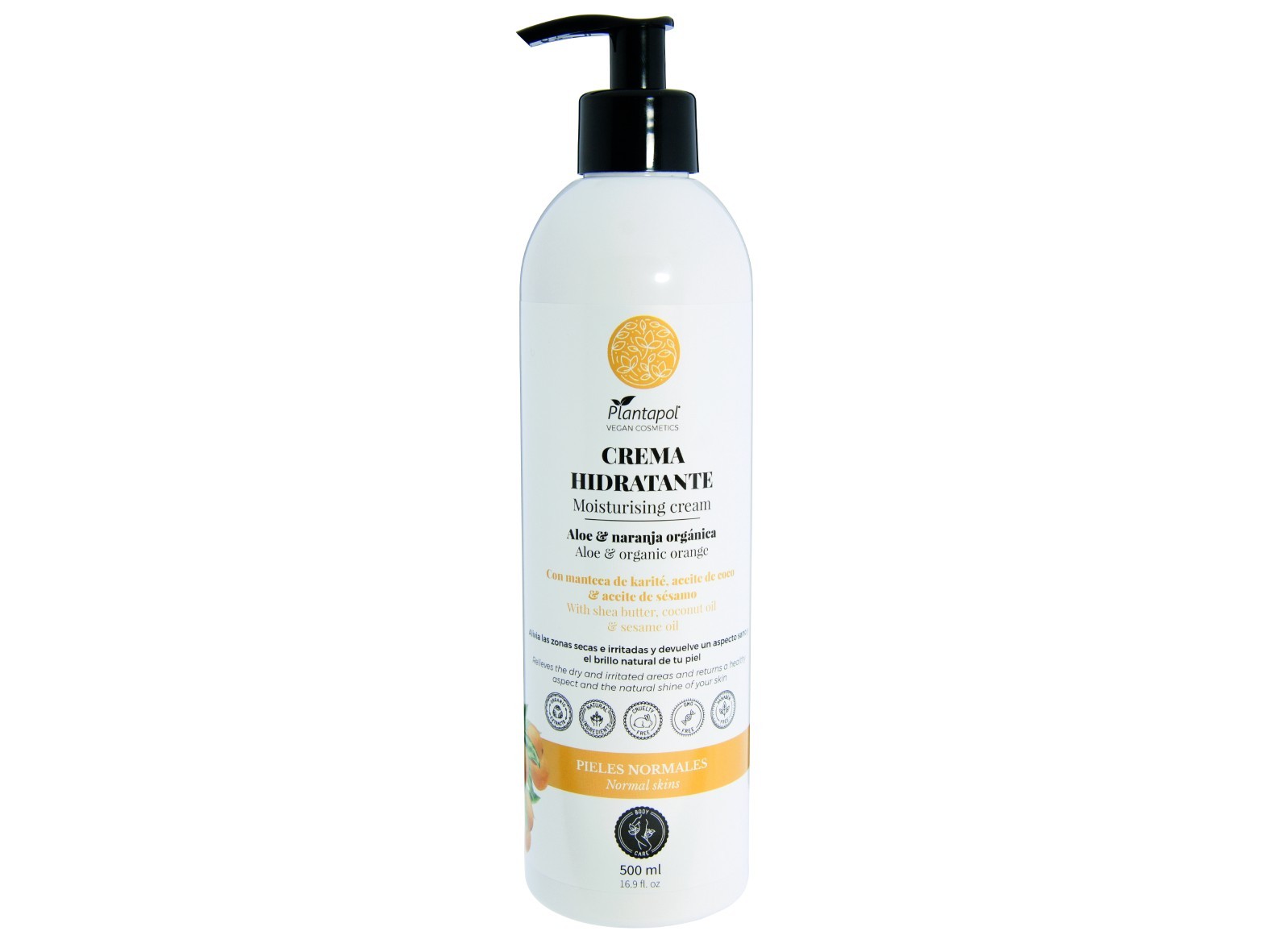CREMA HIDRA.CORP .& NARANJA 500 ML VEGAN COSMETICS