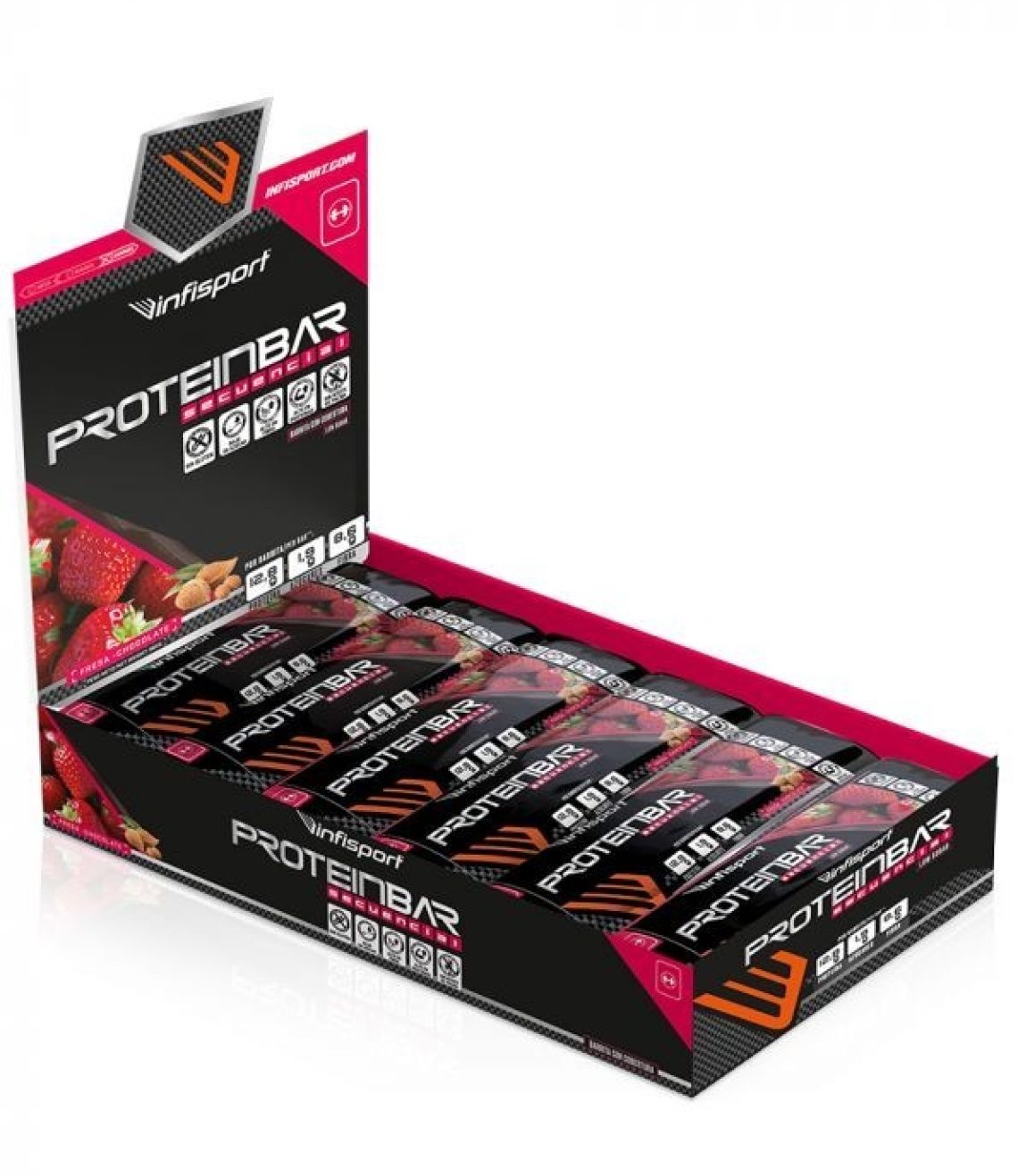protein-bar-choco-fresa-24-uns-infisport-nueva